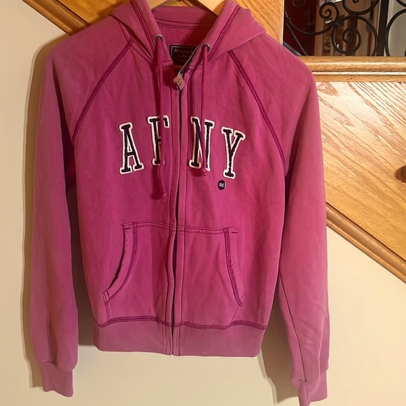 Abercrombie & Fitch Tops - Abercrombie & Fitch Hoodie Size XXS Rose with Black Letters New With Tag